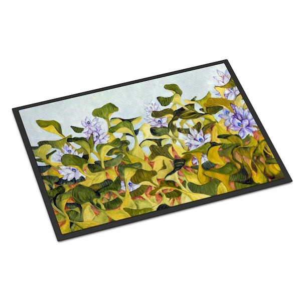 Carolines Treasures 18 x 27 in. Water Hyacinth by Ferris Hotard Indoor or Outdoor Mat FHC1004MAT - main